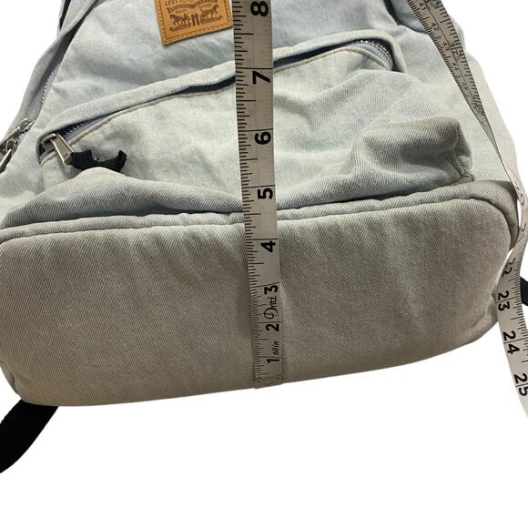 Levi's Backpack - Unisex Stone Washed Denim with 13-inch Laptop Sleeve - Picture 10 of 16